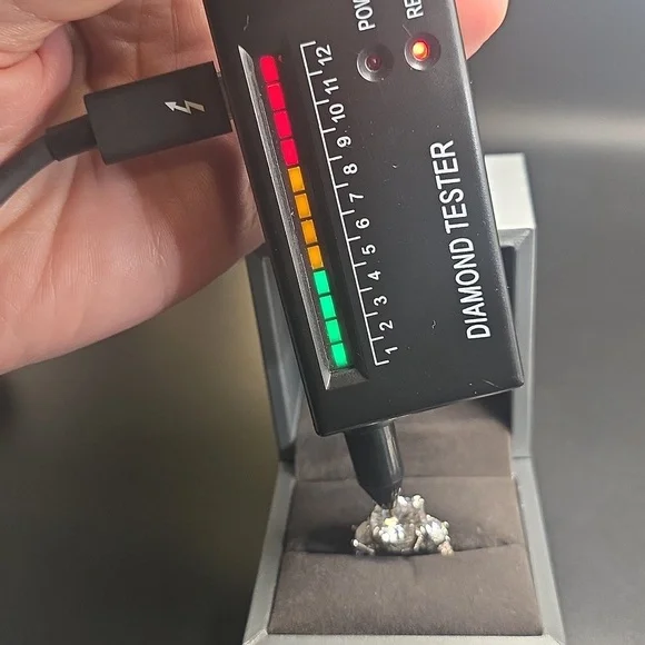 5ct Moissanite 3-Stone Ring – Size 6 (S925 Solid Silver) - Picture 13 of 15